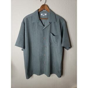 Vintage Pavo Lastrada Shirt Mens Large Green Olive Relaxed Baggy 90s Vacation